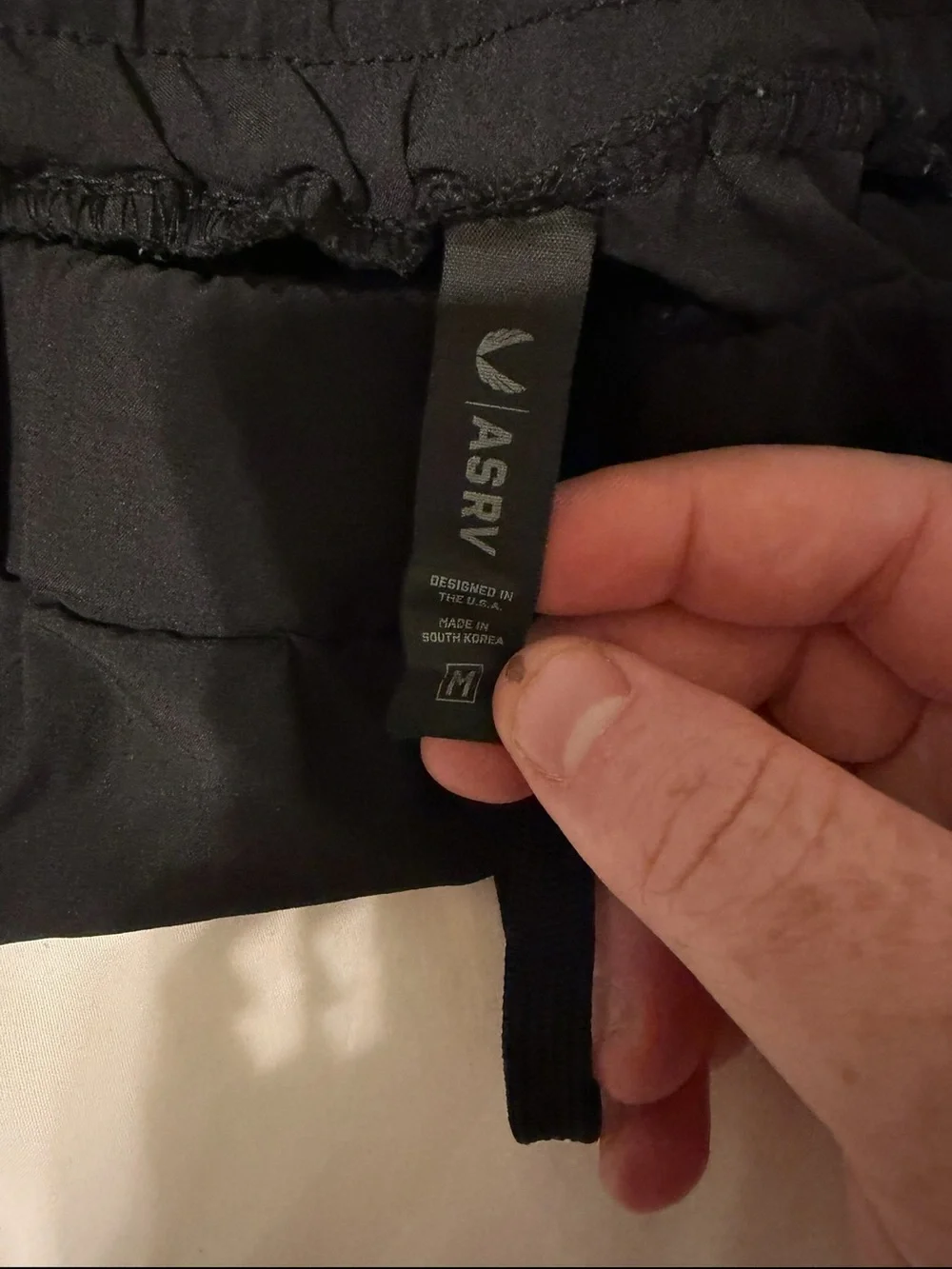 ASRV Black Athletic Training Shorts